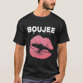 T-shirt Boujee Dripg Lèvres parfaites Beauté Kiss (Devant)