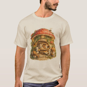 T-shirt Boulangerie Champignon   Cottagecore Bois Fantaisi