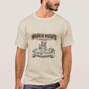 T-shirt Boulangerie Whisker Biscuits Nous les pétrissons V