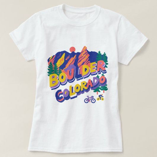 T-shirt Boulder Colorado (Design devant)
