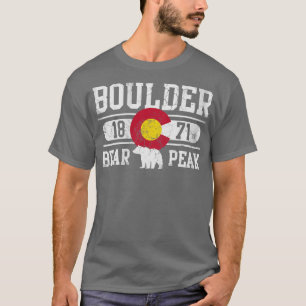 T-shirt Boulder Colorado Ours Peak Vintage Fade