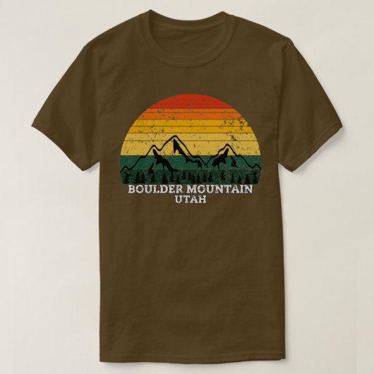 T-shirt Boulder Mountain Utah (Design devant)