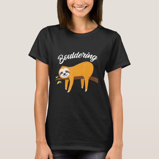 T-shirt Boulder Sloth Climbing Escalade (Devant)