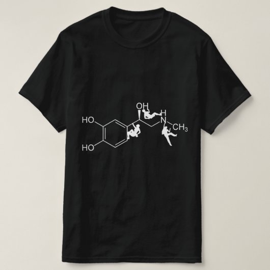 T-shirt Boulderer & Climbing Adrenaline Formula CHNO Gift (Design devant)