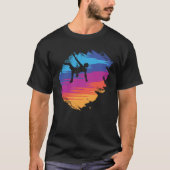 T-shirt Bouldering - Distressed Retro Rock Escalade T-Shir (Devant)