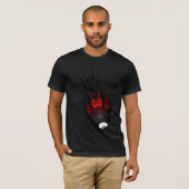 T-shirt Boule 8 de flamber (Devant entier)
