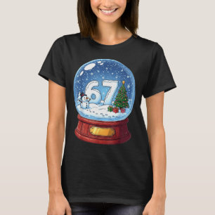 T-shirt Boule à neige de Noël drôle 67 Six Sept Meme