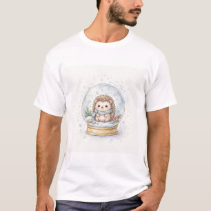 T-shirt Boule à neige Noël Hérisson