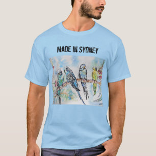 T-shirt Boule Budgie Budgerigar Fabriquée À Sydney T Shirt
