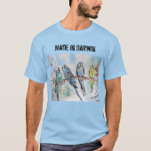 T-shirt Boule Bugie Budgerigar Fabriquée À Darwin T Shirt (Devant)