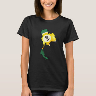 T-shirt Boule Chanceux 9 en forme de Thaïlande
