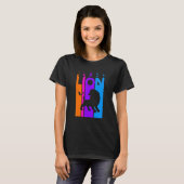 T-shirt Boule Ciel Animal Rainbow Avec Silhouette (Devant entier)