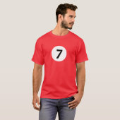 T-shirt Boule de billard 7 (Devant entier)