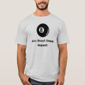 T-shirt Boule de billard 8 (Devant)