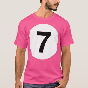 T-shirt Boule de billard correspondant n°7