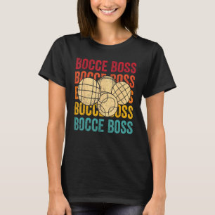 T-shirt Boule de Bocce Retro Bocce Boss