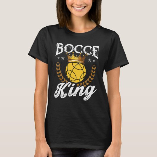T-shirt Boule de Bocce Roi Bocce (Devant)