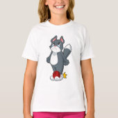 T-shirt Boule de bowling de chat (Devant)