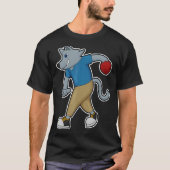 T-shirt Boule de bowling de chien Sports (Devant)