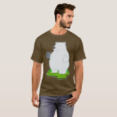 T-shirt Boule de Bowling de l'ours polaire (Devant entier)