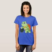 T-shirt Boule de bowling de tortue (Devant entier)