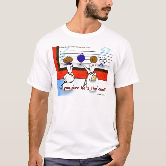 T-shirt Boule de bowling drôle : la police fait la queue (Devant)