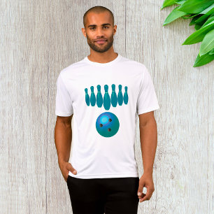 T-shirt Boule de bowling et quilles, sports amusants