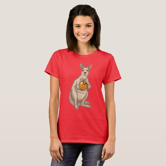 T-shirt Boule de Bowling Kangaroo (Devant entier)