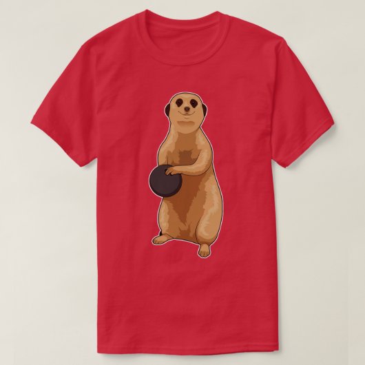 T-shirt Boule de Bowling Meerkat (Design devant)
