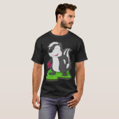 T-shirt Boule de Bowling Skunk (Devant entier)