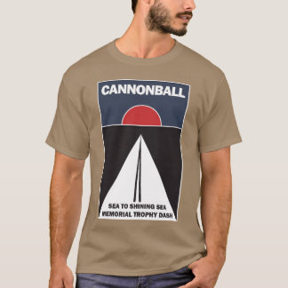 T-shirt boule de canon courir dans un cadeau de film
