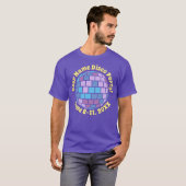 T-shirt Boule de Disco Rétro PERSONNALISÉE (Devant entier)