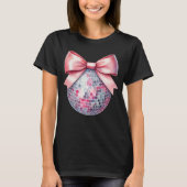 T-shirt Boule de disco rose (Devant)