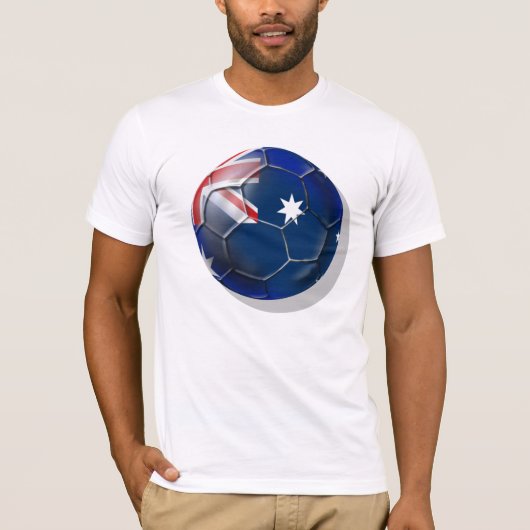 T-shirt Boule de drapeau d'once de fans de foot de (Devant)