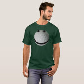 T-shirt boule de golf de visage (Devant entier)