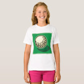 T-shirt Boule De Golf Sur Green (Devant entier)
