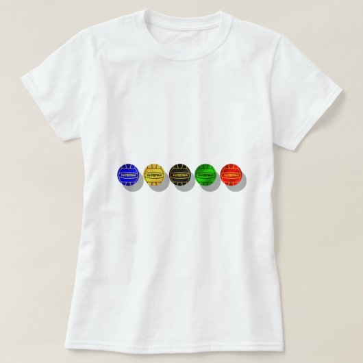T-shirt Boule de joueurs de polo d'eau et de joueurs de (Design devant)
