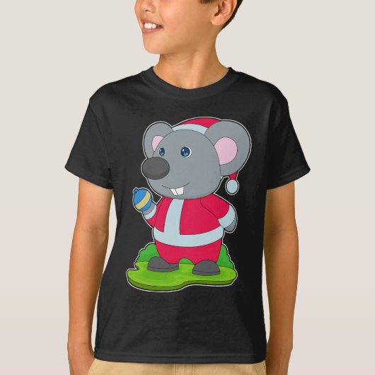 T-shirt Boule de Noël de souris (Devant)