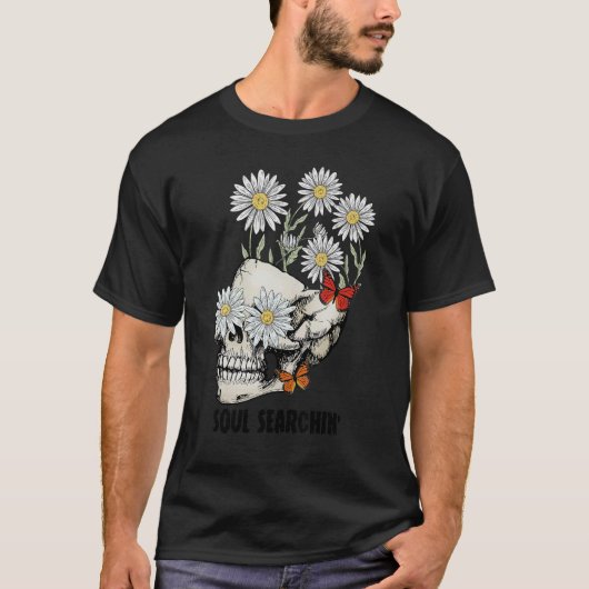 T-shirt Boule de papillon de la marguerite à la recherche  (Devant)