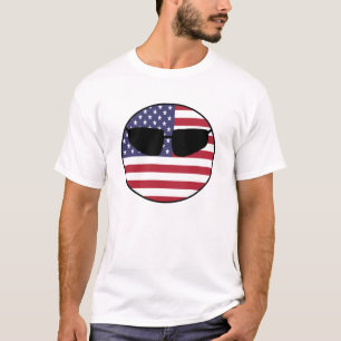 T-shirt Boule de pays des Etats-Unis