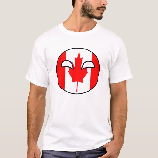 T-shirt Boule de pays du Canada (Devant)