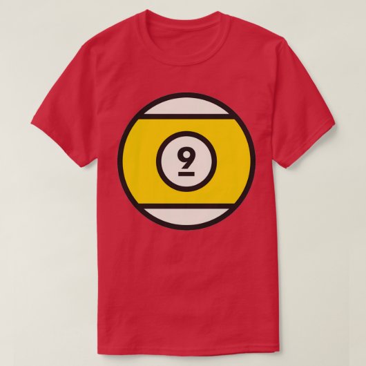 T-shirt Boule de piscine jaune 9 (Design devant)