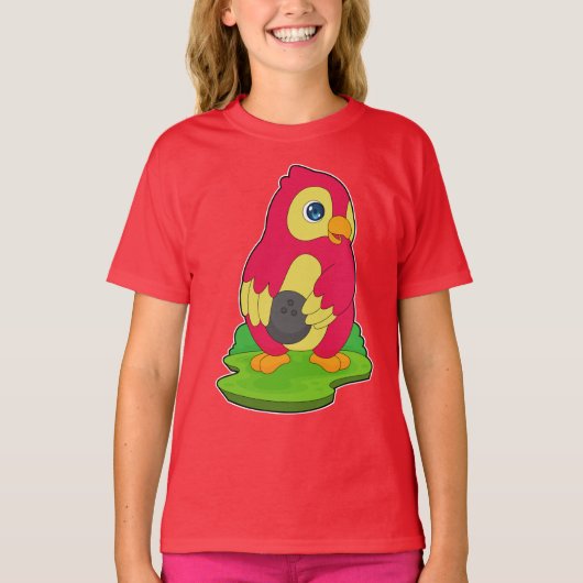 T-shirt Boule de quage de perroquet (Devant)