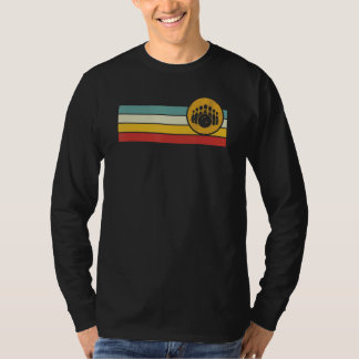 T-shirt Boule de quilles et quilles en détresse Vintage Re