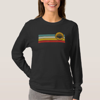 T-shirt Boule de quilles et quilles en détresse Vintage Ré