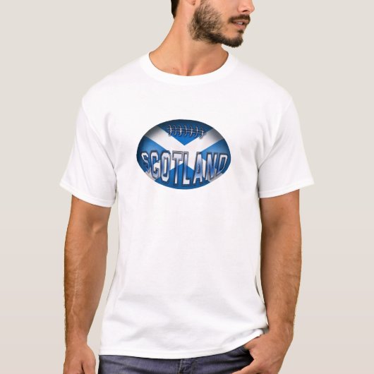 T-shirt Boule de rugby de l'Ecosse (Devant)