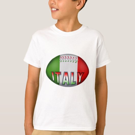 T-shirt Boule de rugby de l'Italie (Devant)