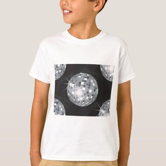 T-shirt boule disco argent (Devant)