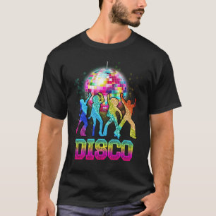 T-shirt Boule Disco Colorée Les années 70 Vintage Retro Th