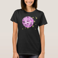 Boule Disco Moderne Rose violet Rétro Noir